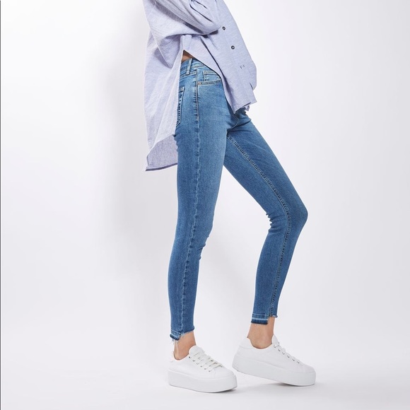 jamie step hem skinny jeans